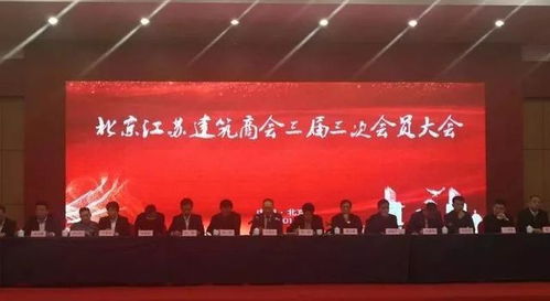北京江蘇建筑商會三屆三次會員大會